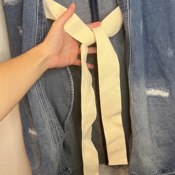 Free People x Sandrine Rose Denim Kimono New NWOT - Picture 12 of 12
